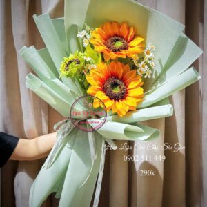 Bó hướng dương lụa GXH