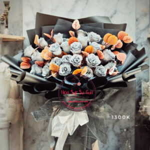 Silver bling bling flowers