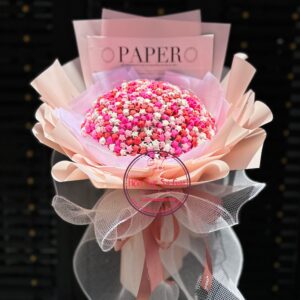 Y520 ngôi sao giấy= I Love You- tông hồng + dây đèn