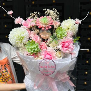 Hoa* cô gái tone hồng pastel- SNT
