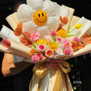 Hoa mix* bóng mặt cười