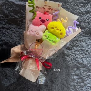 Cute Plush mix ngẫu nhiên — Hoa bó