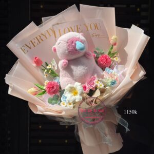 Plush Capypara – Hoa sáp * Hoa bó | HB14