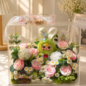 Hoa mix * Baby doll - Vali mica cao cấp 30.35.18cm