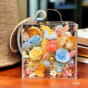 VB7 TWINKLE TWINKLE Pop Mart* Hoa mix - Vali mica cao cấp 20.20.15cm