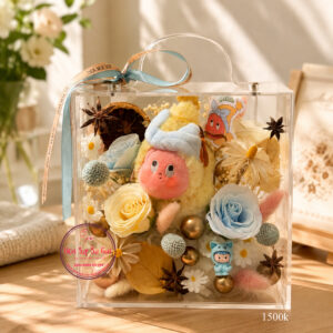 VB7 Pop Mart Twinkle Twinkle* Hoa mix - Vali mica cao cấp 20.20.15cm