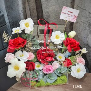 Lịch hoa acrylic: Hoa mix LHA1