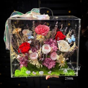 Vali mica cao cấp 30.35.18cm: Hoa khô thật vĩnh cửu cao cấp 4