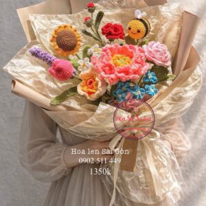 BOH5 Hoa len handmade mix