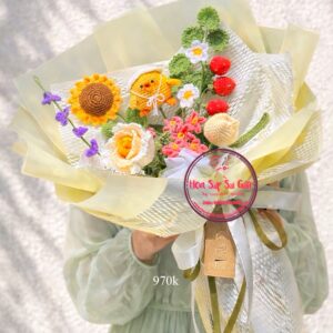 BOH9 Hoa len handmade mix