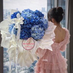BOH46 Hoa lụa cẩm tú cầu - style công chúa