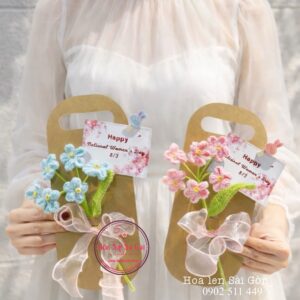 BOH26 Hoa len handmade/ set