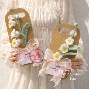 BOH19 Hoa len handmade/ set