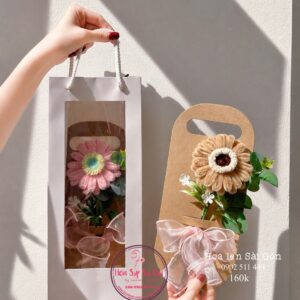 BOH24 Hoa kẽm nhung handmade/ set