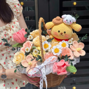 Crochet Puppy – Hoa để bàn * Hoa mix | HDB1