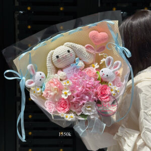 Crochet Bunny – Hoa bó * Hoa mix | HB112
