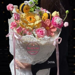 Hoa len * Hoa bó vải ren | HB193
