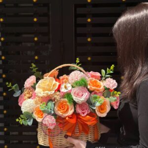 Hoa sáp mix hoa khô * Hoa để bàn | HDB12