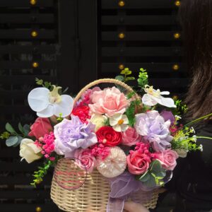 Hoa sáp mix hoa khô * Hoa để bàn | HDB9