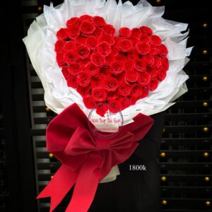 Hoa hồng sáp xoắn kép đỏ tươi * Hoa bó công chúa | HB40