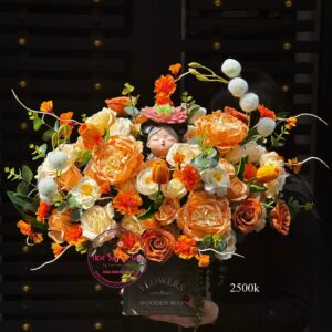 Hoa sáp mix hoa lụa * Hoa để bàn | HDB20