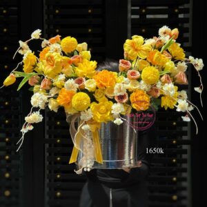 Hoa sáp mix hoa lụa * Hoa để bàn | HDB29